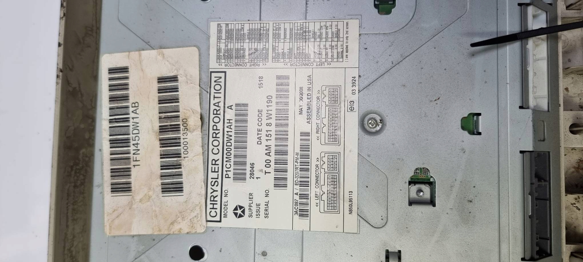 Écran PANEL 1FN45DW1AB DODGE JOURNEY