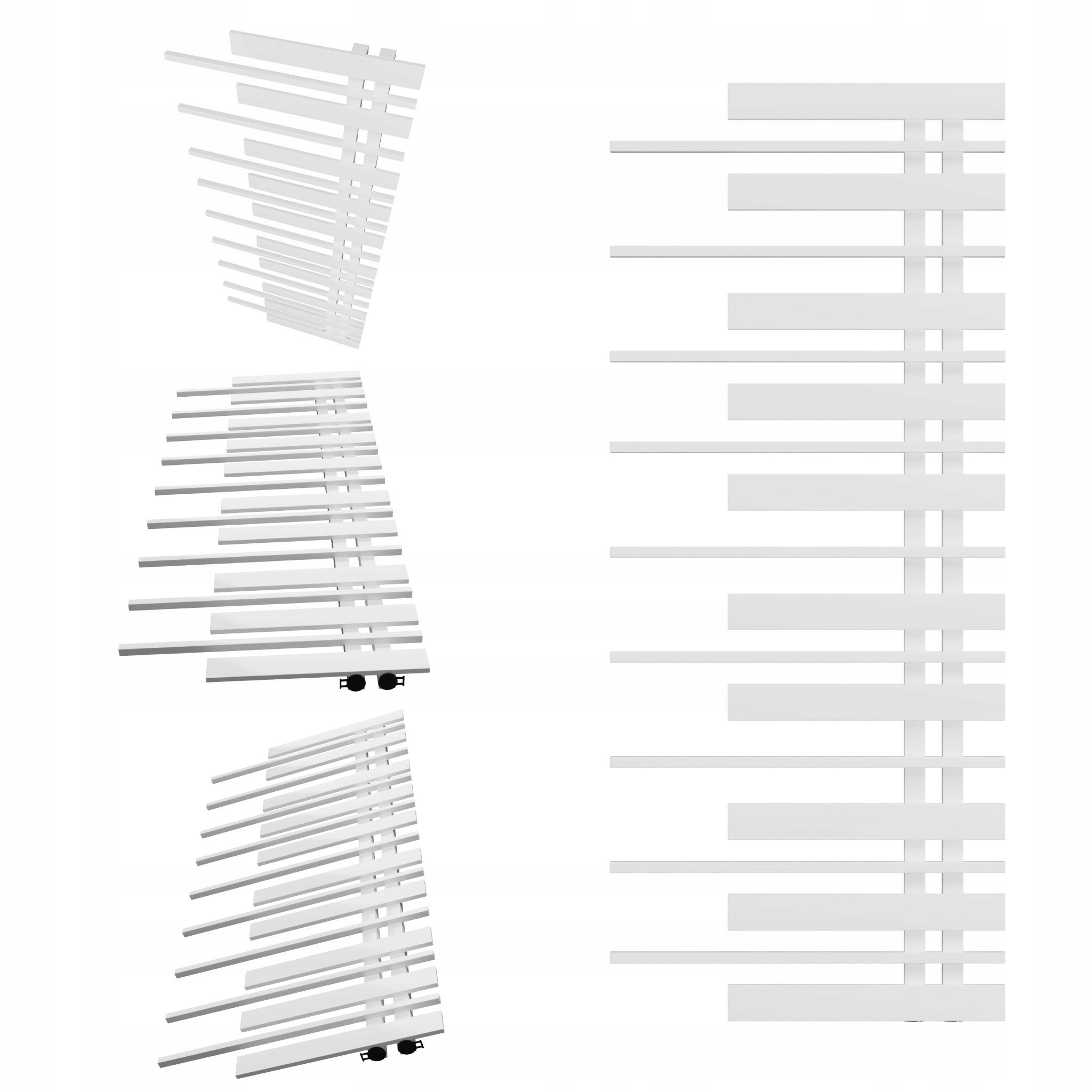 Dekorativní radiátor Piano Pravý 1280x570 Bílý Mat Hladký