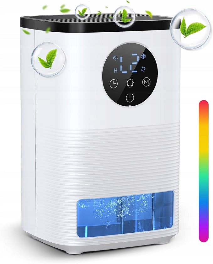 Osuszacz Powietrza D6 1600ml Cichy 35dB Timer Led Do Domu