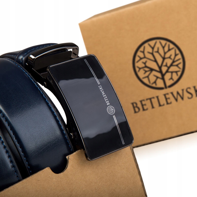 PASEK SKÓRZANY MĘSKI AUTOMATYCZNY KLAMRA BETLEWSKI Marka Betlewski