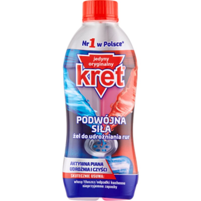 

Kret 700G Akt.żel Do Udrażniania Rur Podwójna Siła