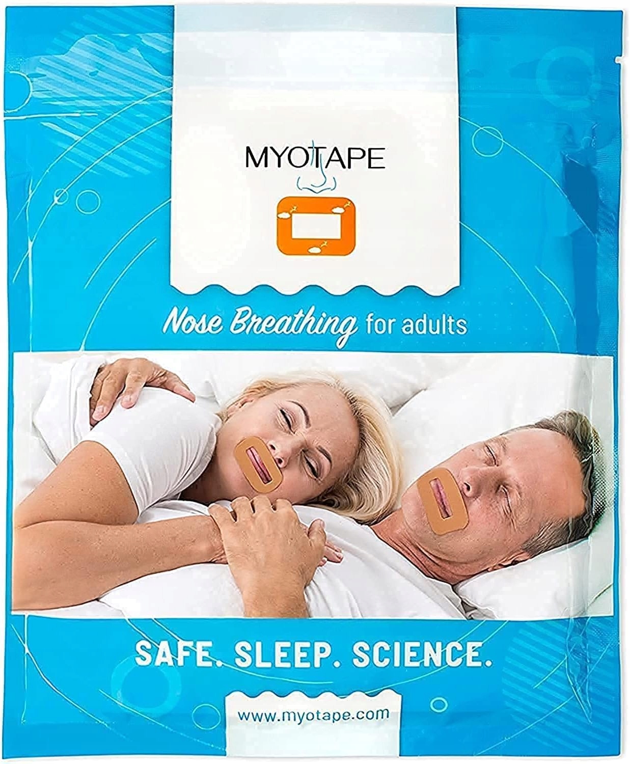 Taśmy Myotape Plastry dla dorosłych przeciw chrapaniu McKeown 90 szt roz L