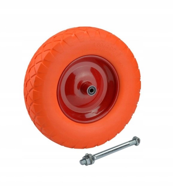 Koło do taczki KÓŁKO WÓZKA PEŁNE 4.80/4.00-8 + ośk