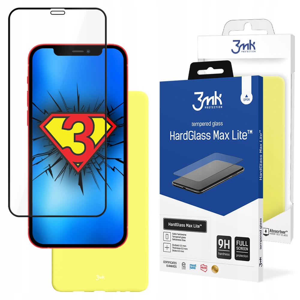 

Żółte Etui Case 3mk do iPhone 12 mini + Szkło 9H