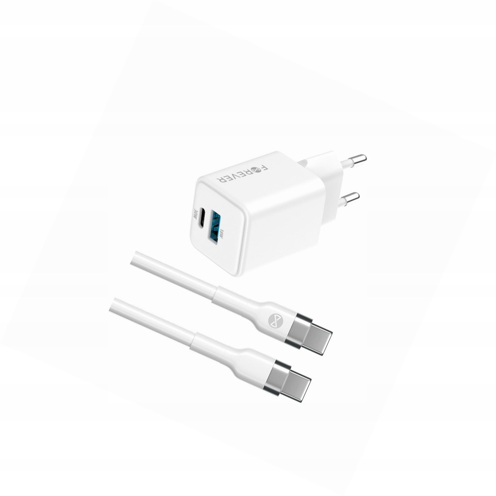 Szybka ładowarka GaN 30W Usb i Usb-c z kablem do Samsung Galaxy A52S 5G