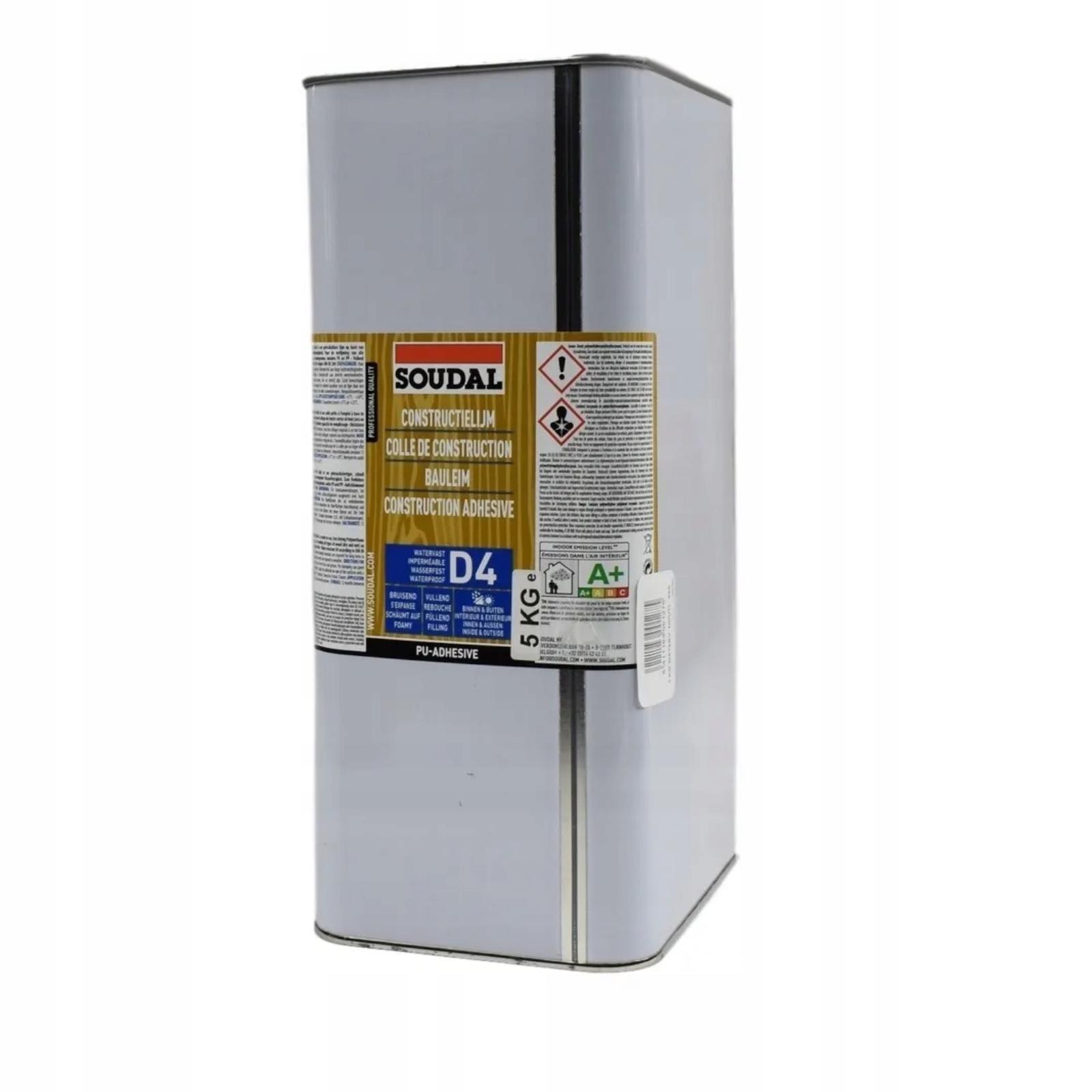 Soudal 66A Klej Do Drewna Poliuretanowy 5 Kg Wodoodporny