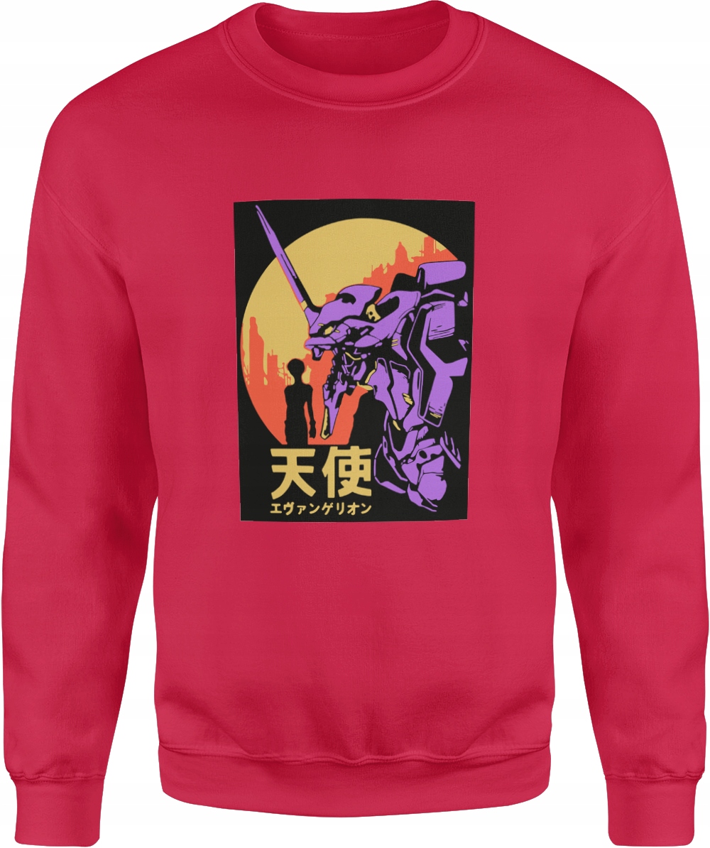 

Męska Bluza Bawełniana Neon Genesis Evangelion M