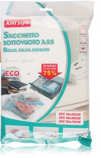 

Zestaw Rolowanych Worków Próżniowych 8 Sztuk