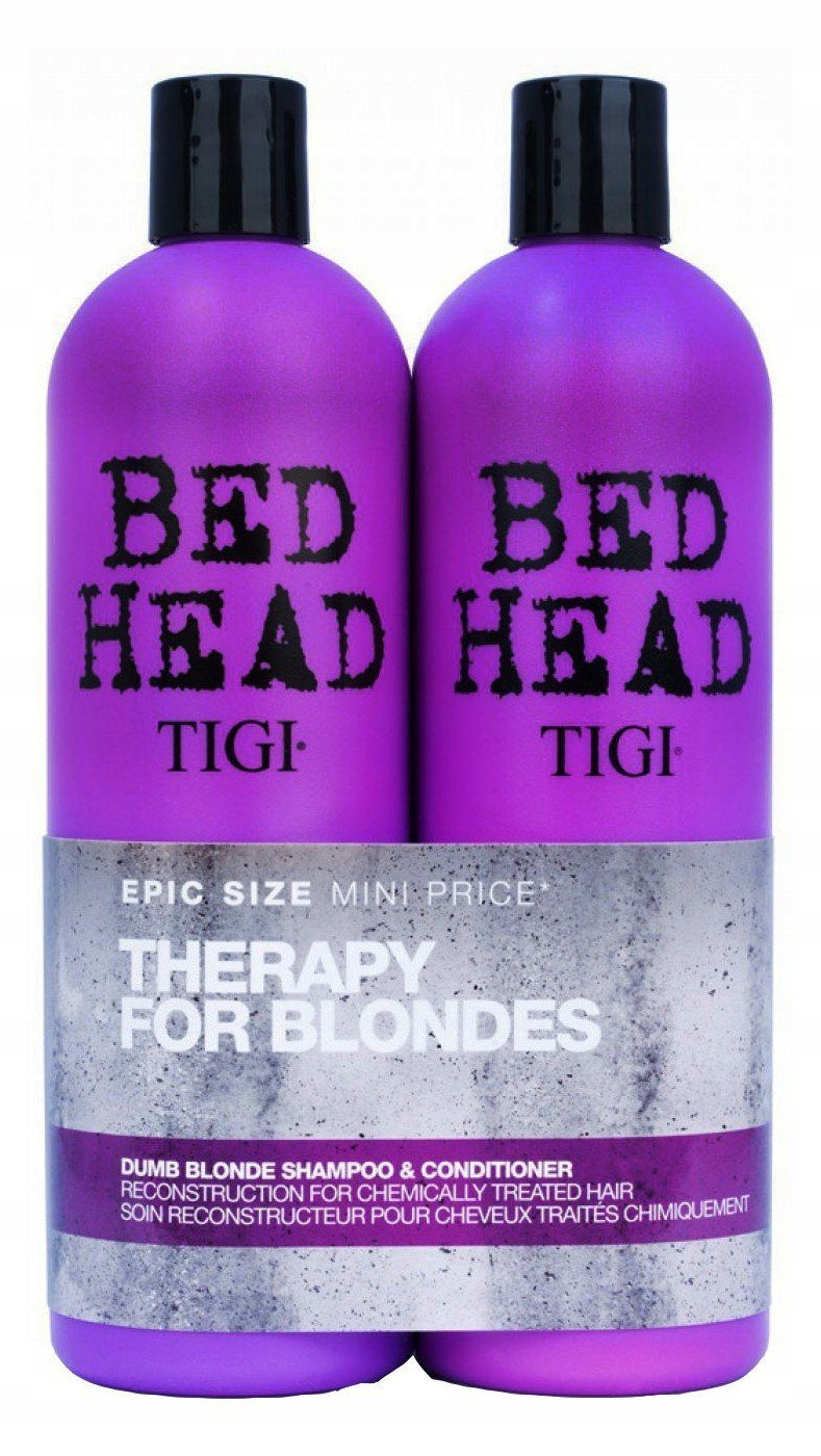 Tigi Bed Head Dumb Blonde Zestaw do włosów blond Szampon Odżywka 2x750ml