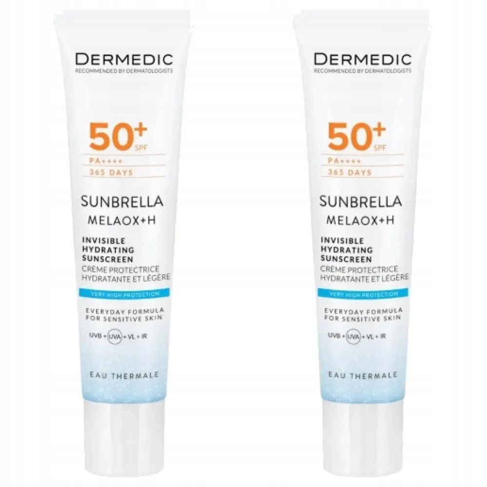 2x Dermedic Sunbrella Lekki krem nawilżający Spf 50+, 40 ml