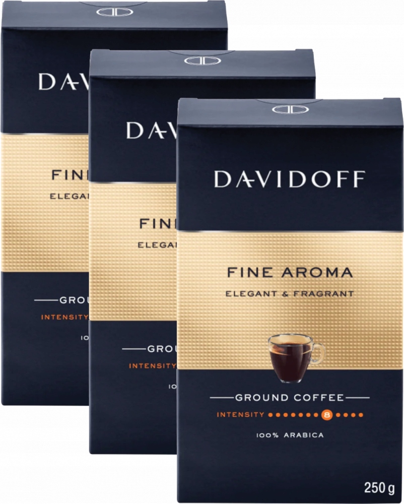Davidoff Fine Aroma 250g kawa mielona x 3
