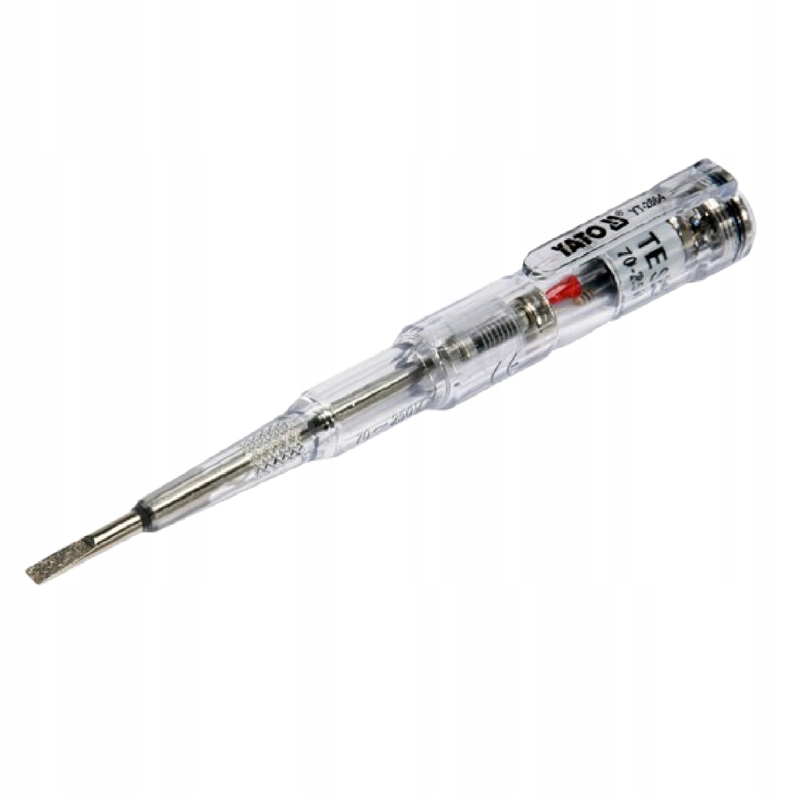 PRÓBNIK NAPIĘCIA PRĄDU MIERNIK RĘCZNY WSKAŹNIK TESTER BATERI 70-250V 140MM