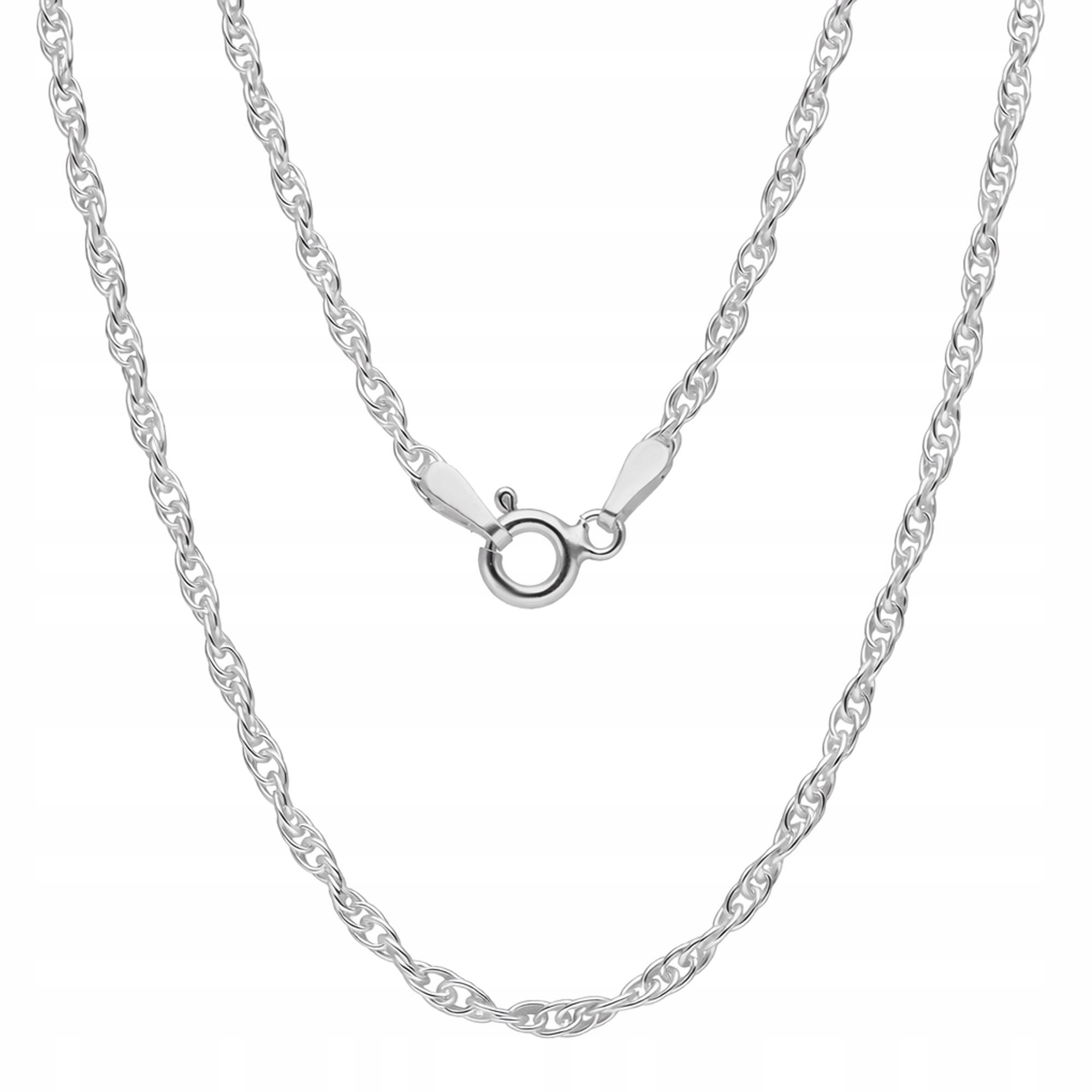 Řetízek Ankier Dvojitý Stříbrný Řetěz Dámský Pánský 50 cm Stříbro 925