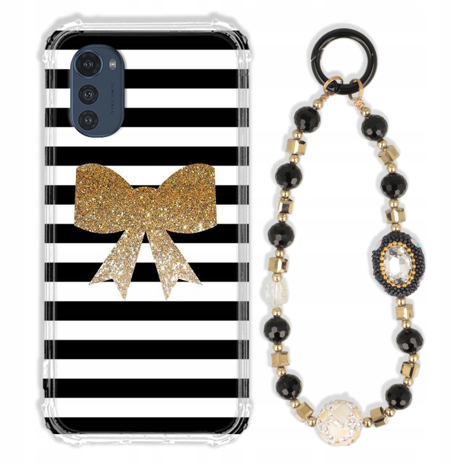 Pouzdro Pro Motorola E32 Case Antishock Zirkony Černozlaté|odolné|pevné