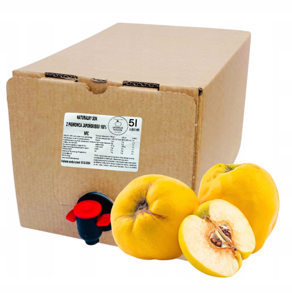 Levně Japonská z kdoule šťáva 100% 5l v Kartonu (lisovaná, Nfc, kdoulovec