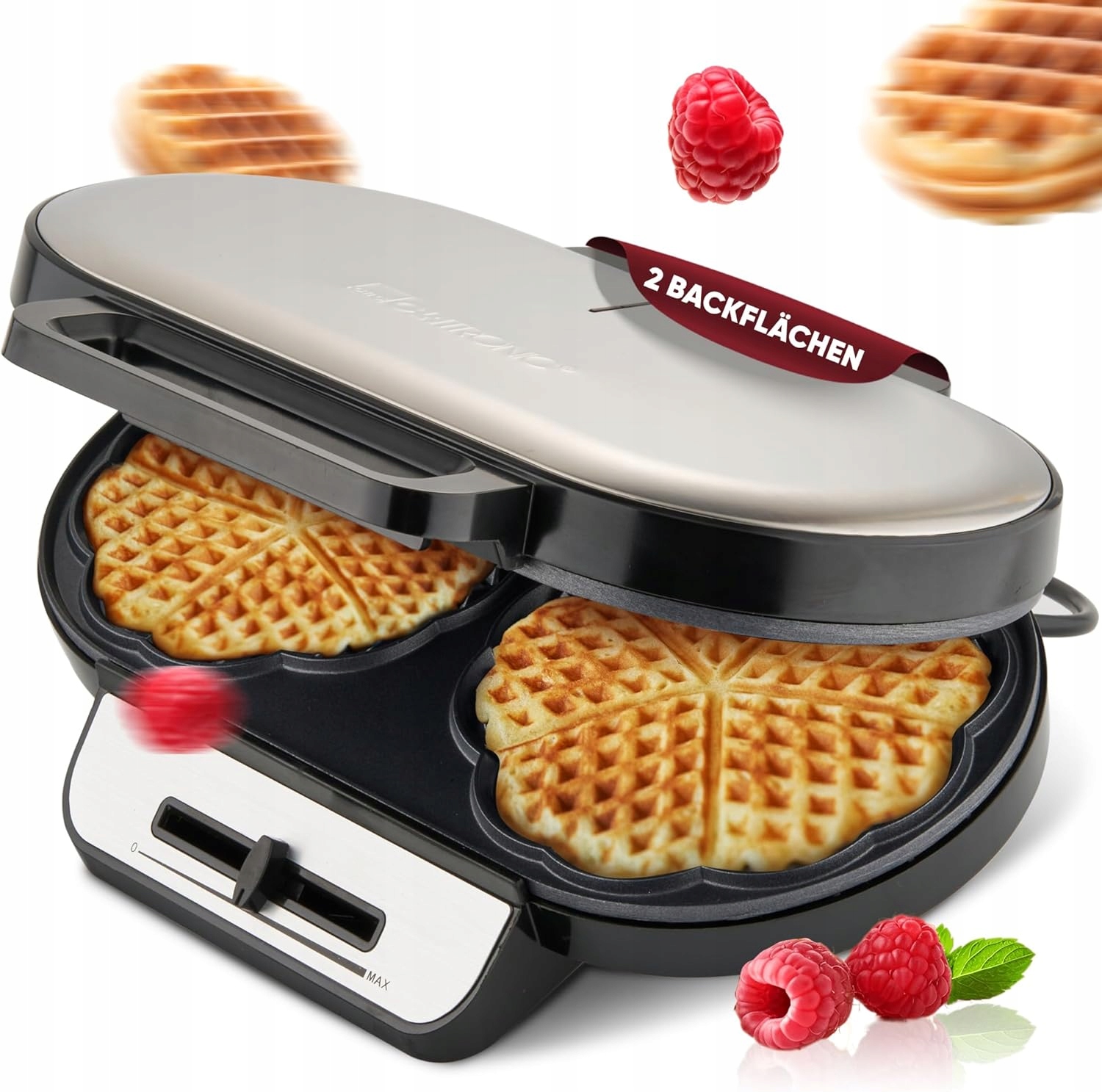 Gofrownica Waflownica Do Gofrów Gofry Wafle Opiekacz Grill Mocna 1200W