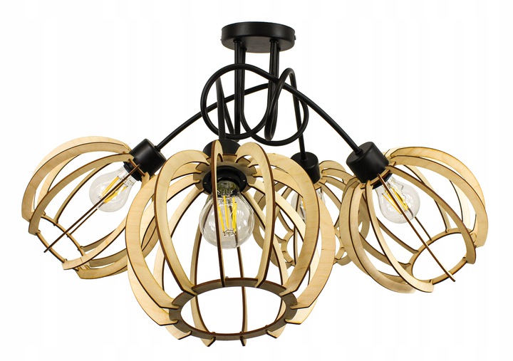 Stropní svítidlo závěsný lustr Loft stropní svítidlo Kula 4