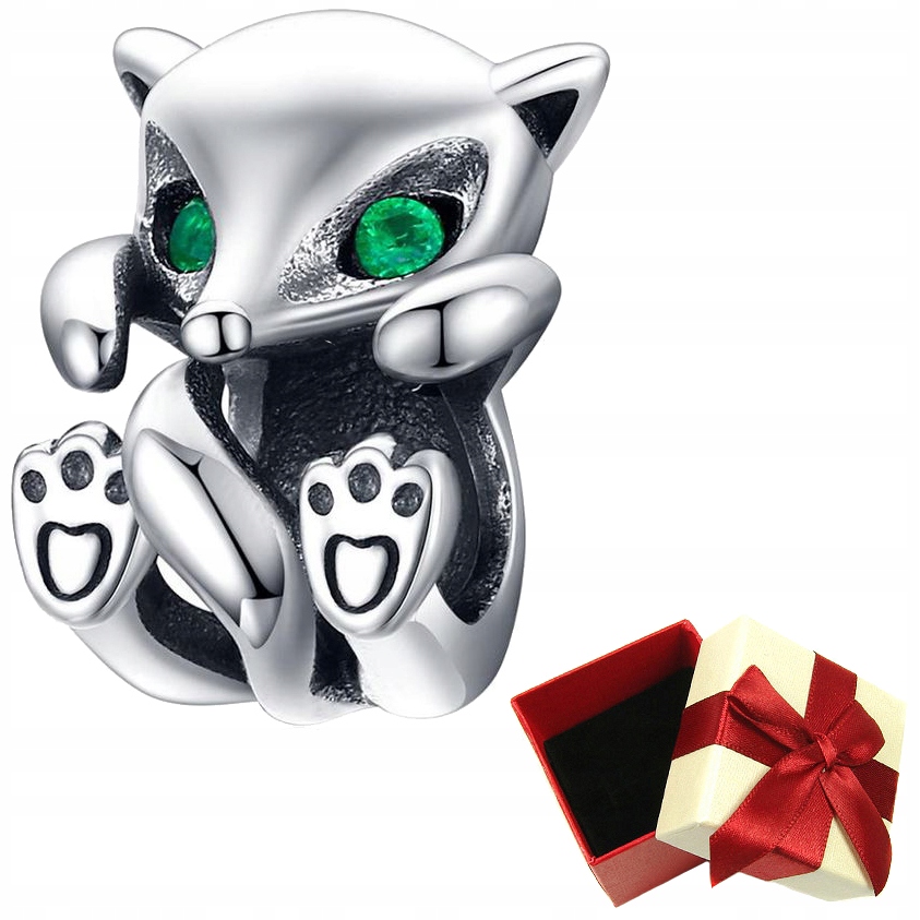 

Charms srebro 925 Lisek zawieszka koralik