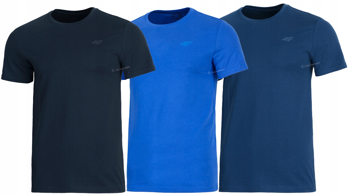 

4F Zestaw 3szt. Męska Koszulka T-shirt rozm L