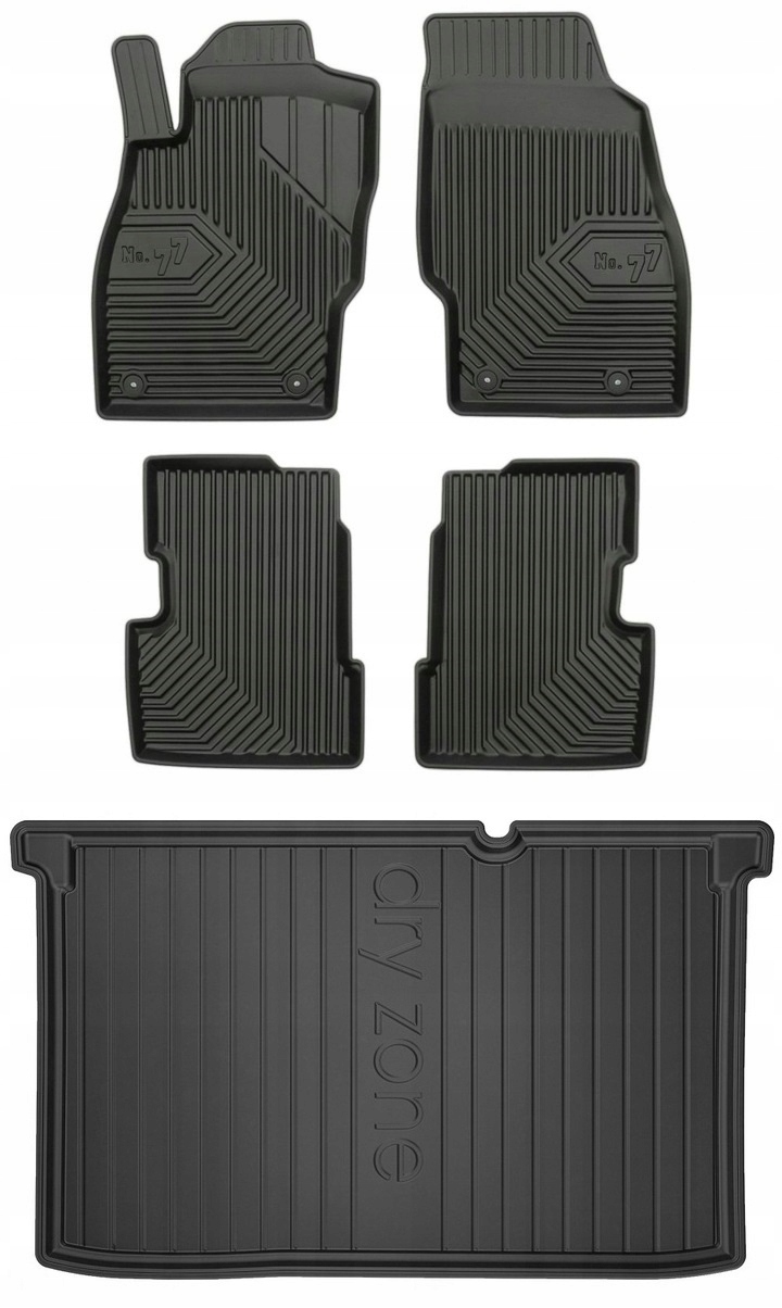 Set 77 Koberce a rohože Opel Corsa D Hatchback 2006-2014