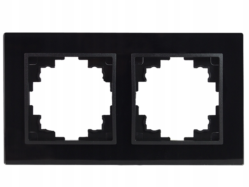 

Ramka podwójna 'Modern' czarne szkło