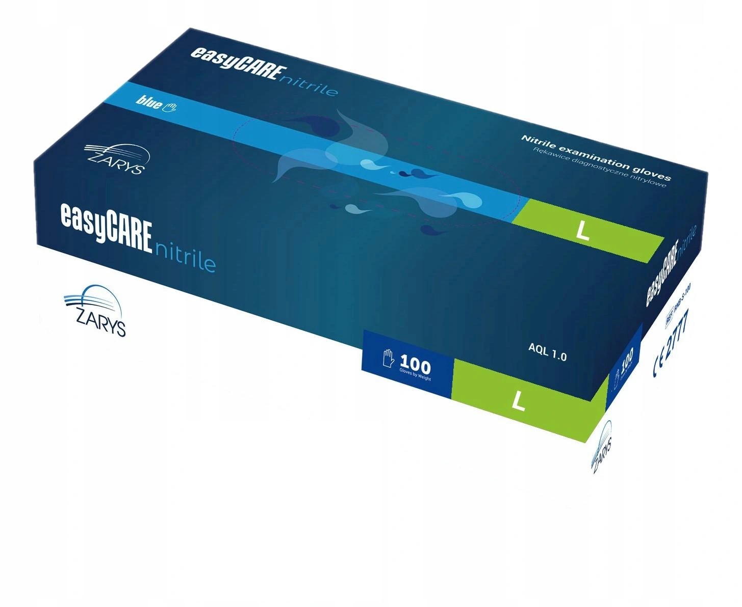 

Rękawice rękawiczki Nitrylowe Bezpudrowe 100 szt L