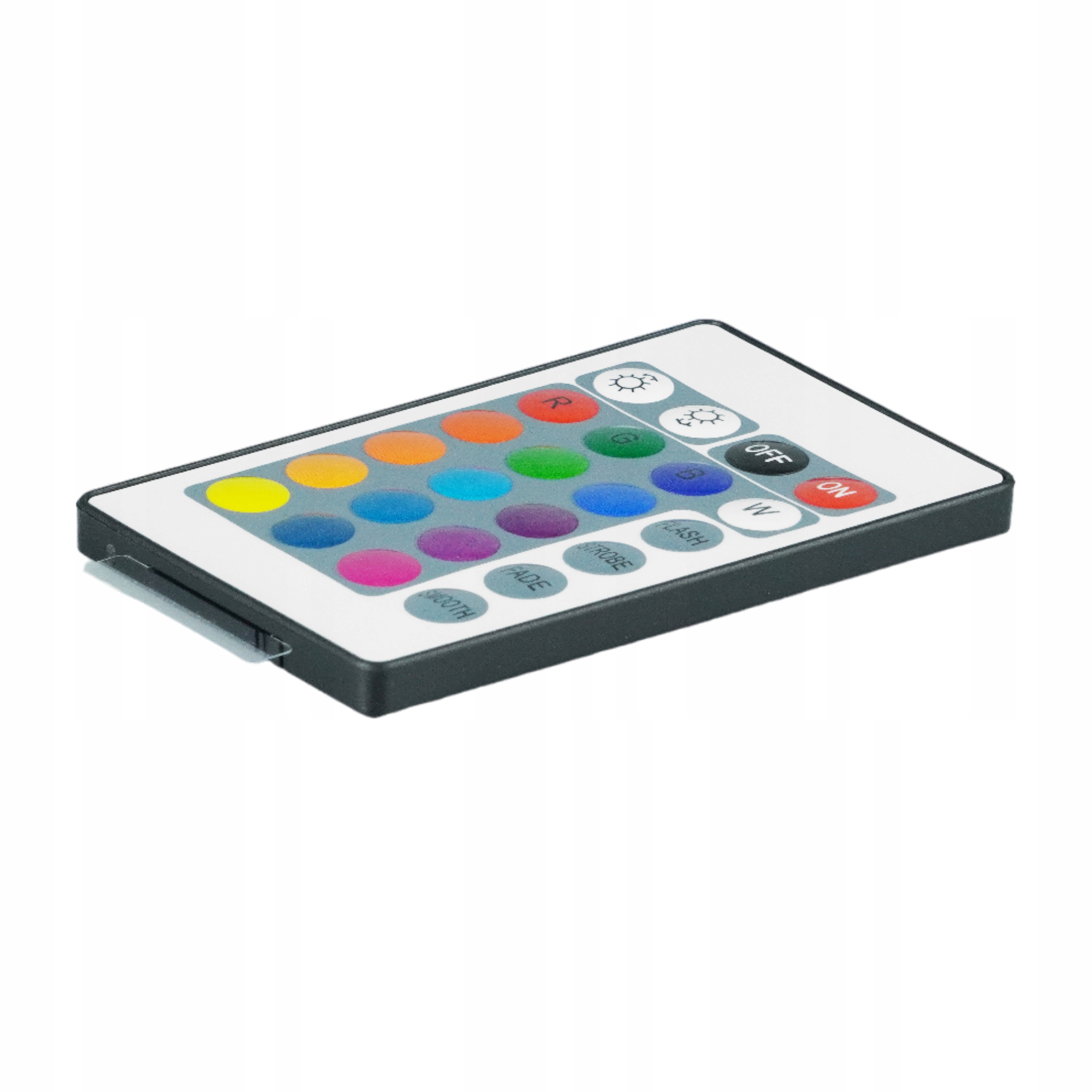 PILOT DO TAŚM LED STEROWNIK RGB 24 KLAWISZE NA PODCZERWIEŃ TRYBY LEDÓW Zawiera baterie nie