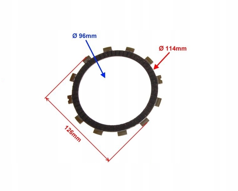 SUZUKI RMX / SMX 50 NOWE TARCZE SPRZĘGŁA Producent inny