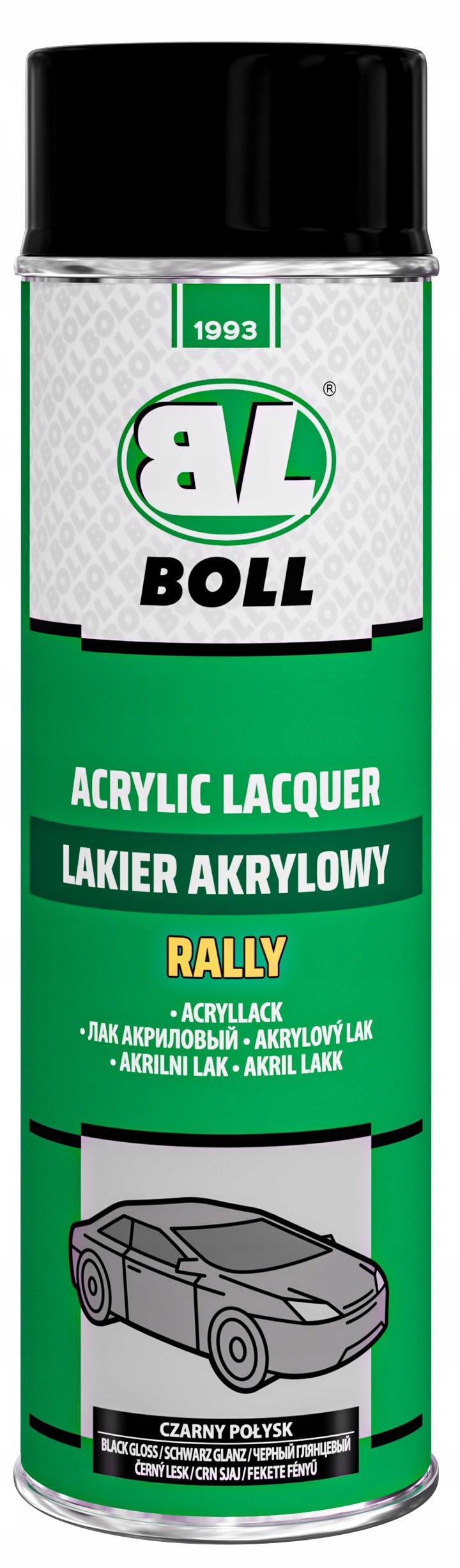 Boll Lakier akrylowy czarny połysk 500 ml Spray