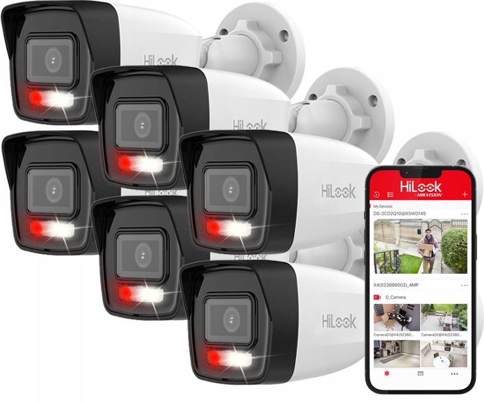 Ip Kamera 8MPx 4K IPCAM-B8-30DL x6 Vonkajšia Hilook By Hikvision Mikrofon