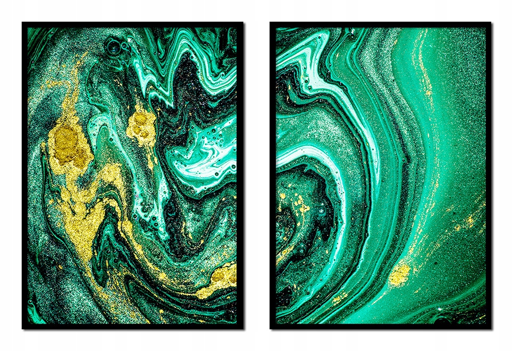 OBRAZ PLAKATY W RAMIE 53x73cm Dyptyk Marmur P1940