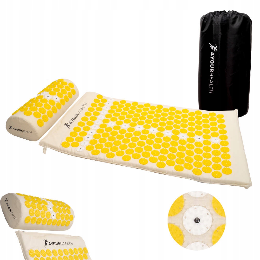 Mata Do Akupresury 4yourhealth Masażu Zestaw Z Poduszką Akupresura