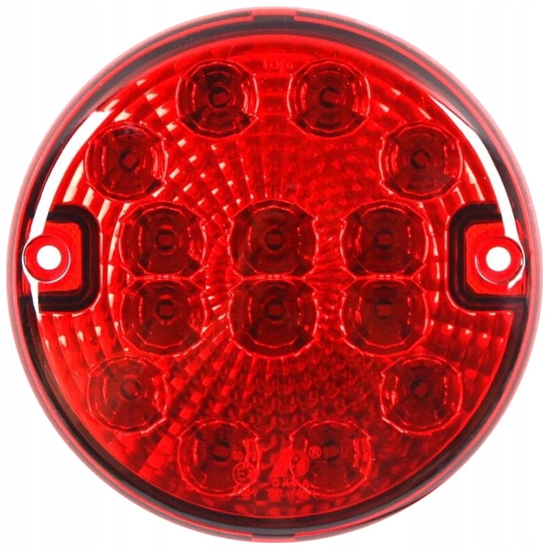 LAMPA TYLNA PRZECIMGIELNA LED OKRĄGŁA COFANIA 12V 24V CZERWONA