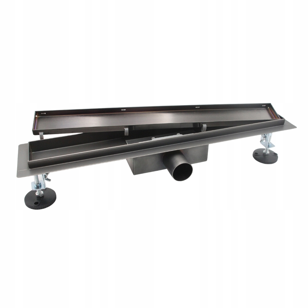 ODPŁYW LINIOWY POPIELATY SZARY GRAY - 2w1 90 CM GŁĘBOKI OSADNIK Kod producenta LG04900