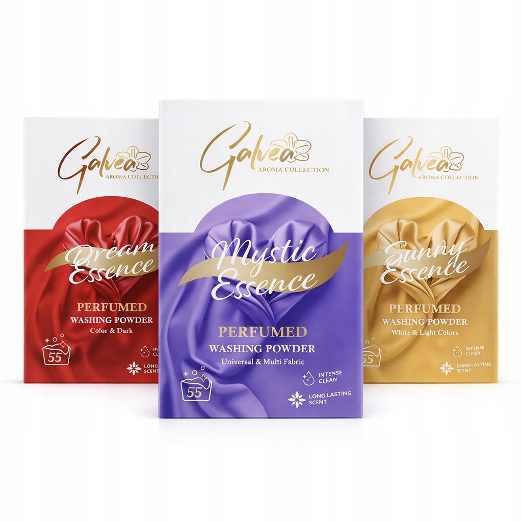Galvea Prášek na praní 3x2,5 kg parfémovaný Universal Color White Set