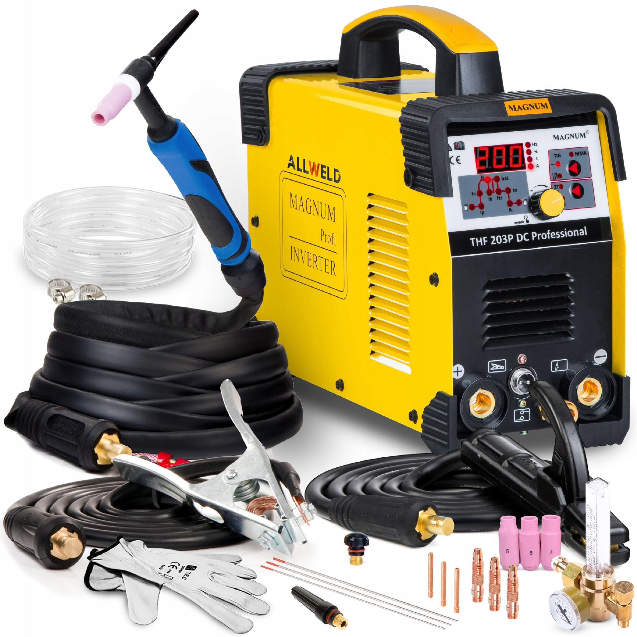 Invertorová Svářečka Invertorová Magnum Thf 203P DC Pro Tig Mma Puls 200A 230V
