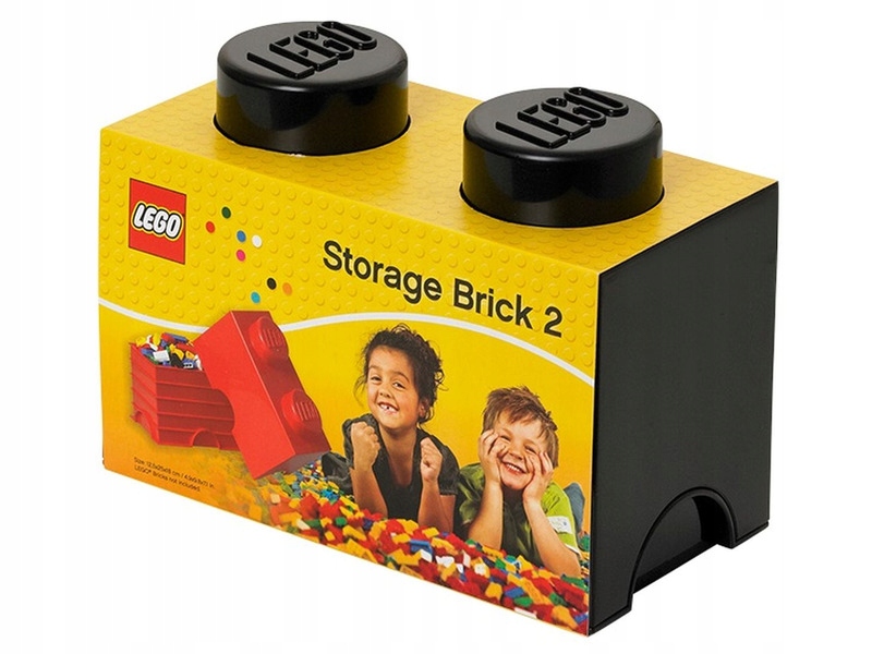 

Pojemnik na Lego klocek Brick 2 Czarny 40021733