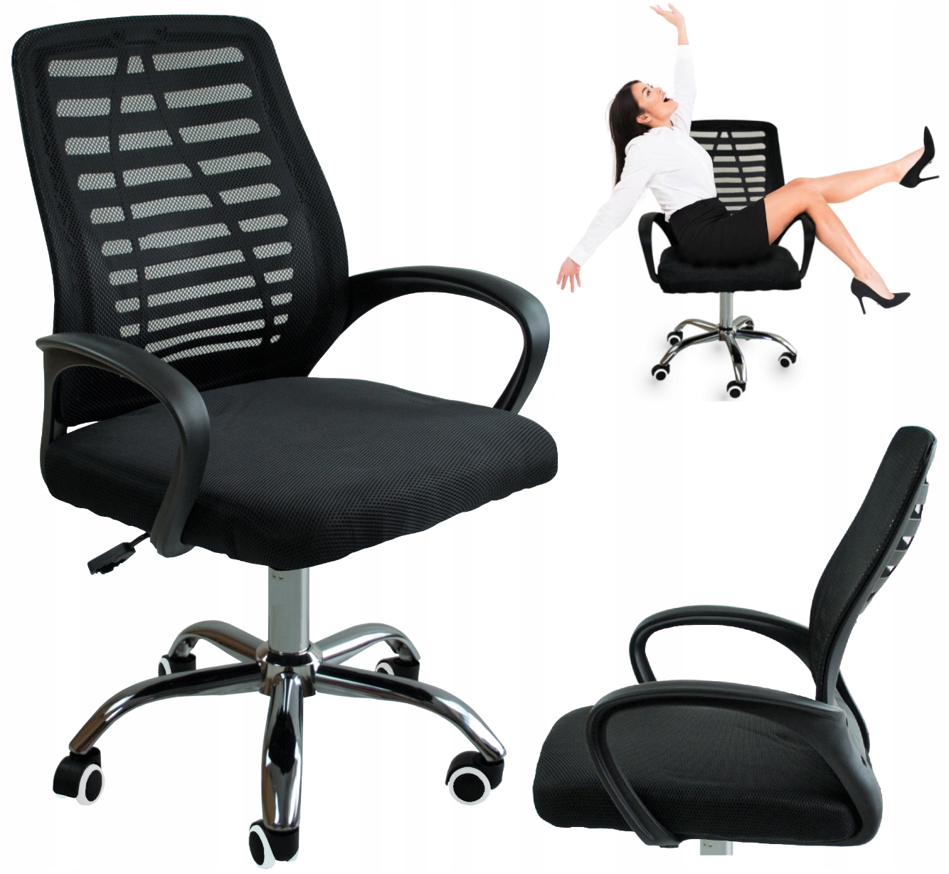 Kancelářská Otočná Židle Stylová Síťka Pro Počítačovou Herní Kancelář
