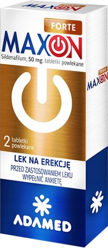 Maxon Forte, 50 mg, tabletki powlekane, 2 sztuki.