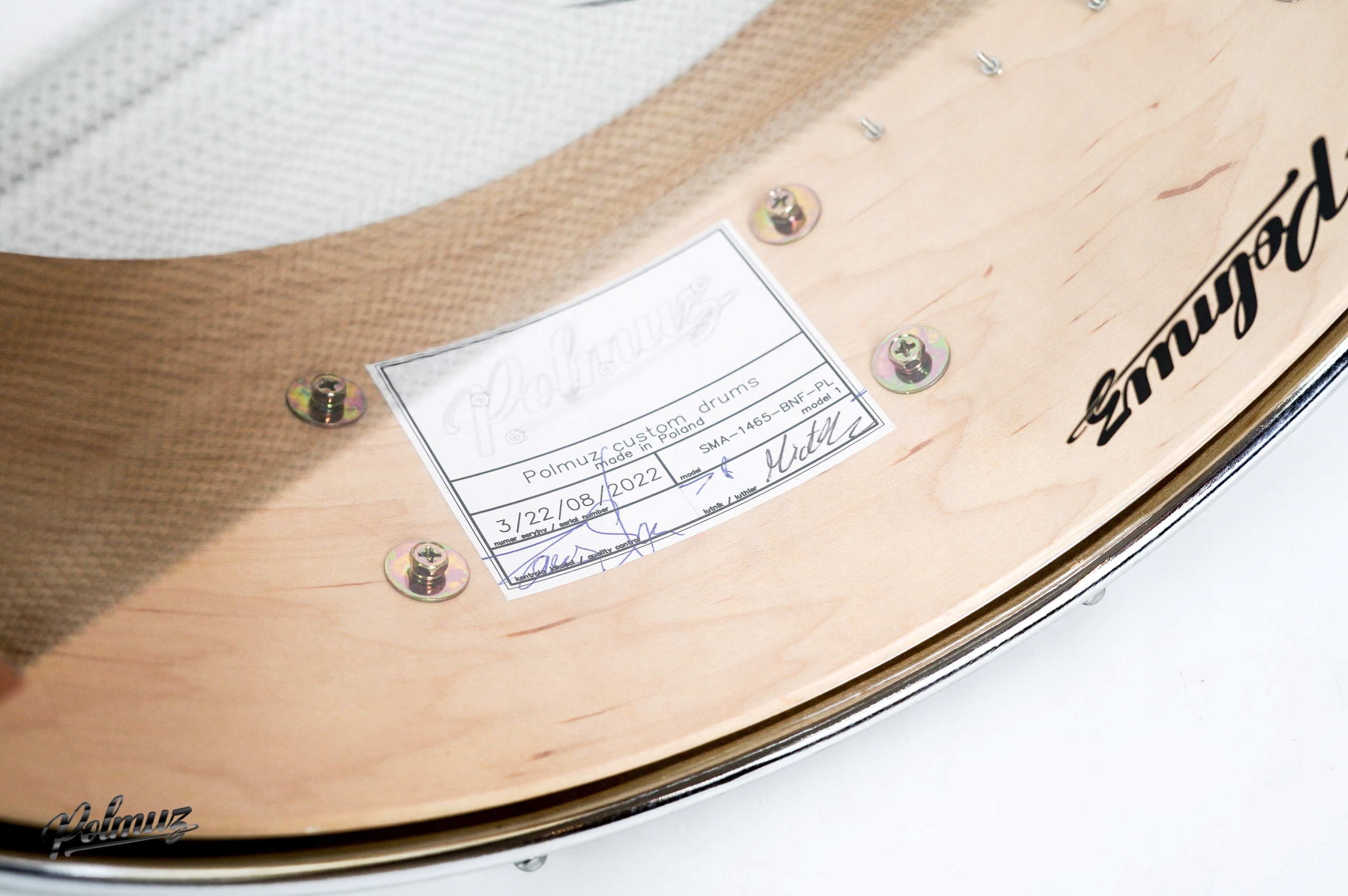 Polmuz model 1 Maple 14x6,5 Black Natural Fade mad Rodzaj werbel