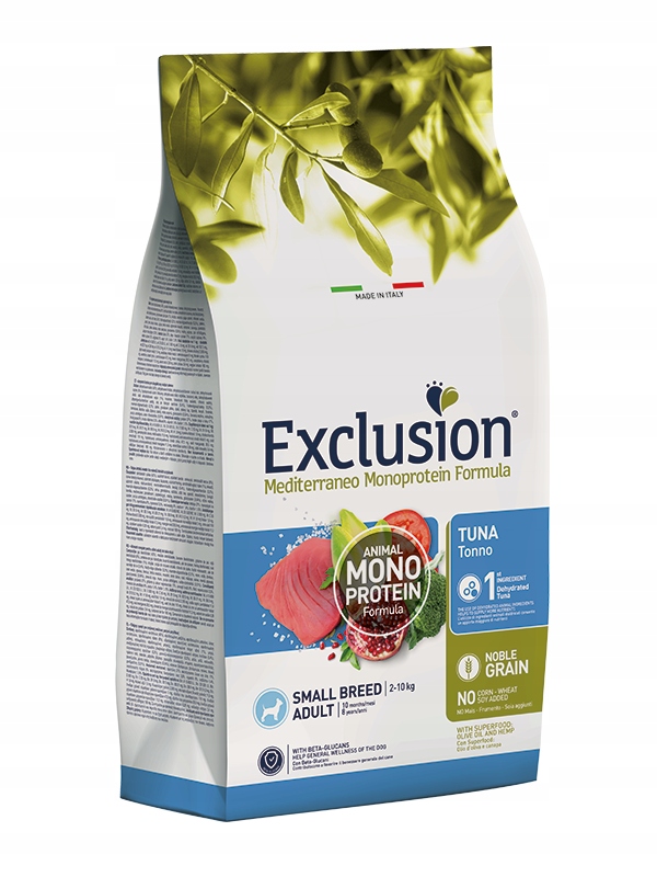 Exclusion dla psa Mediterraneo małe rasy z tuńczykiem 7KG