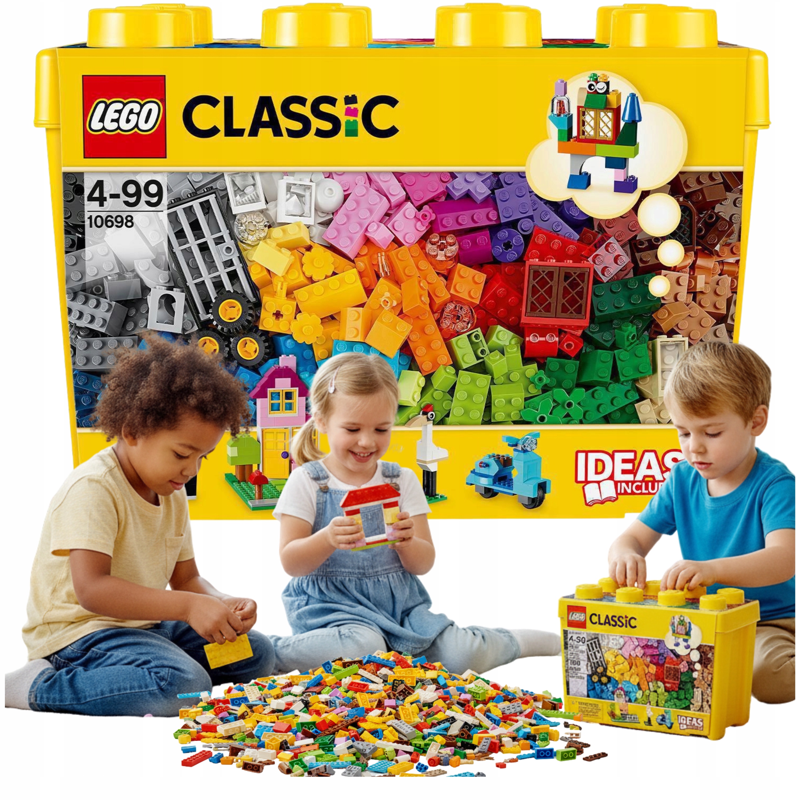 Lego Classic Velké Stavebnice 10698 dárek až do výše 250 Pln pro dítě chlapce Vánoce