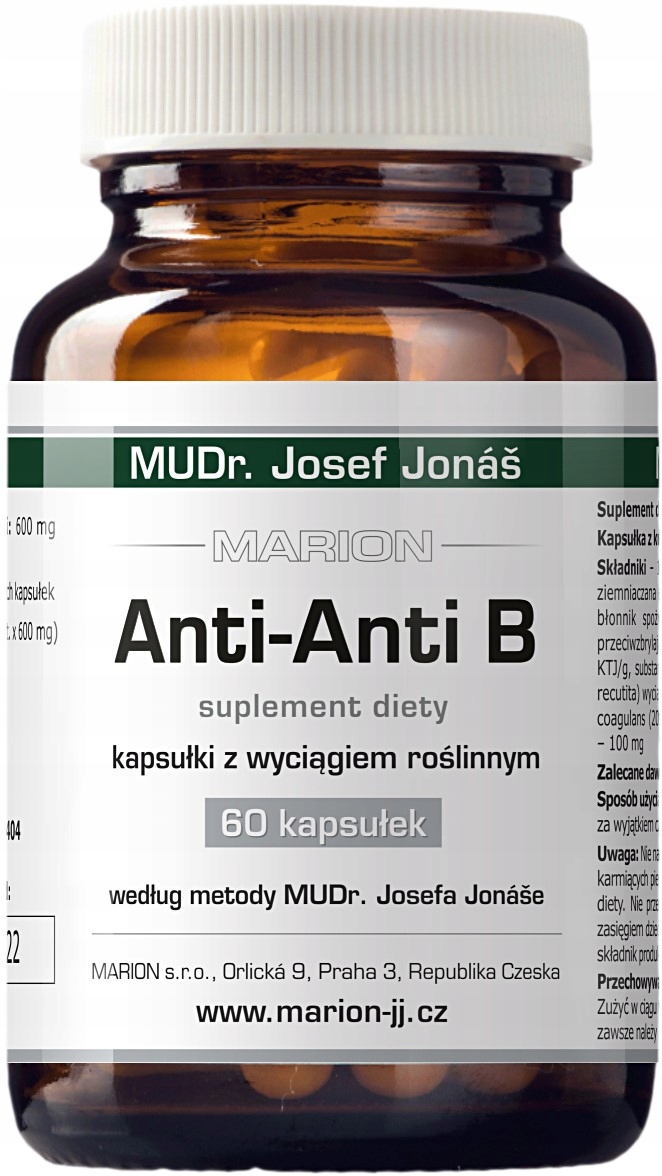 Kapsułki Marion Anti-Anti B 60 szt Trawienie, Jelita, Żołądek