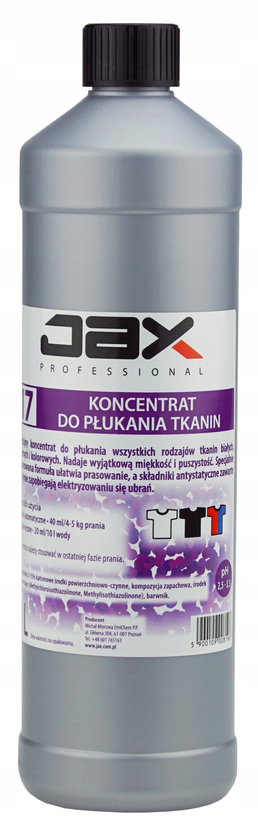 

Płyn Do Płukania Tkanin Prania Koncentrat Jax 17