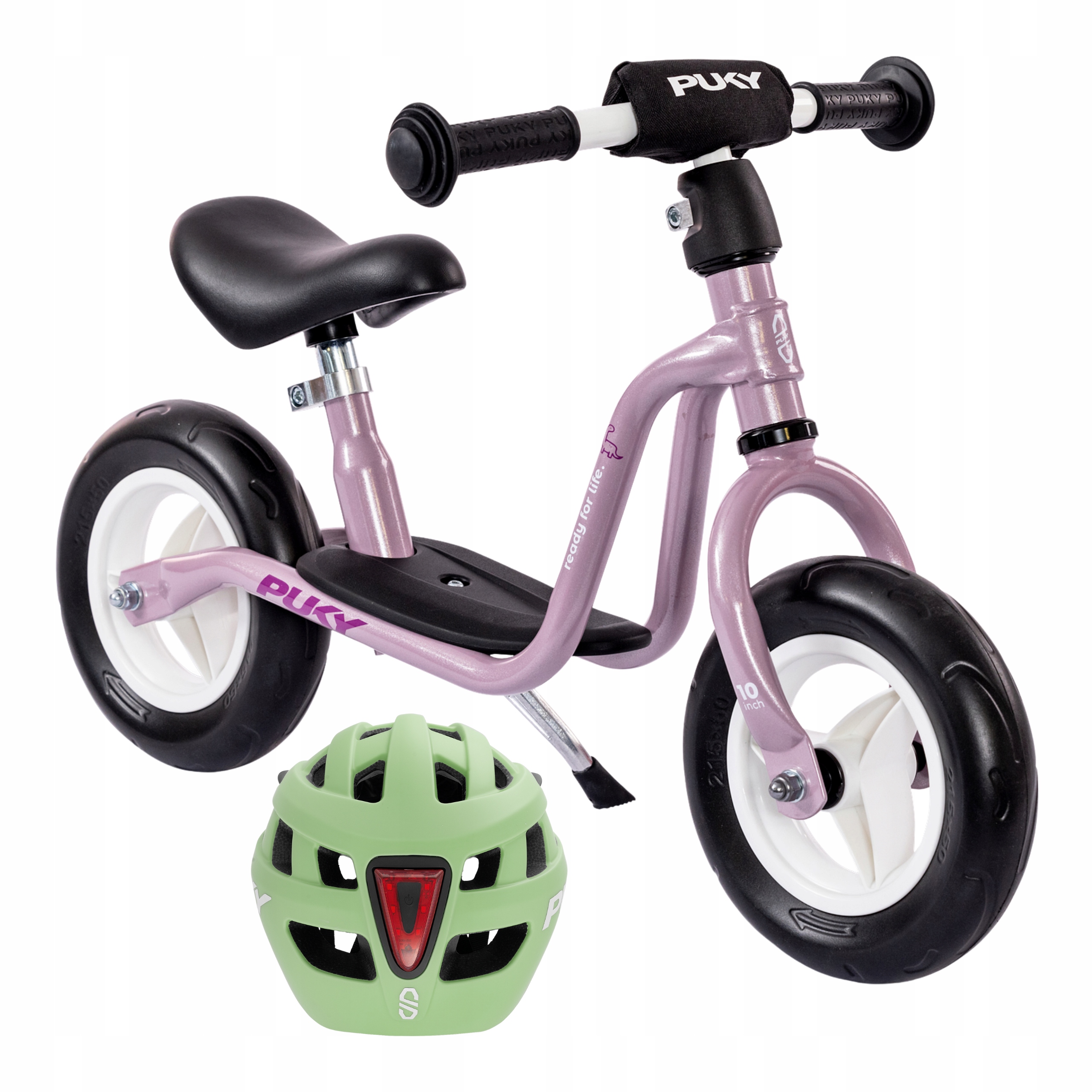 Rowerek biegowy dla dziewczynki Puky Lr M różowy 3078 podpórka kask 9575