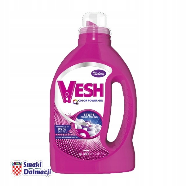 Levně Gel na praní barev Vesh 3l Violeta