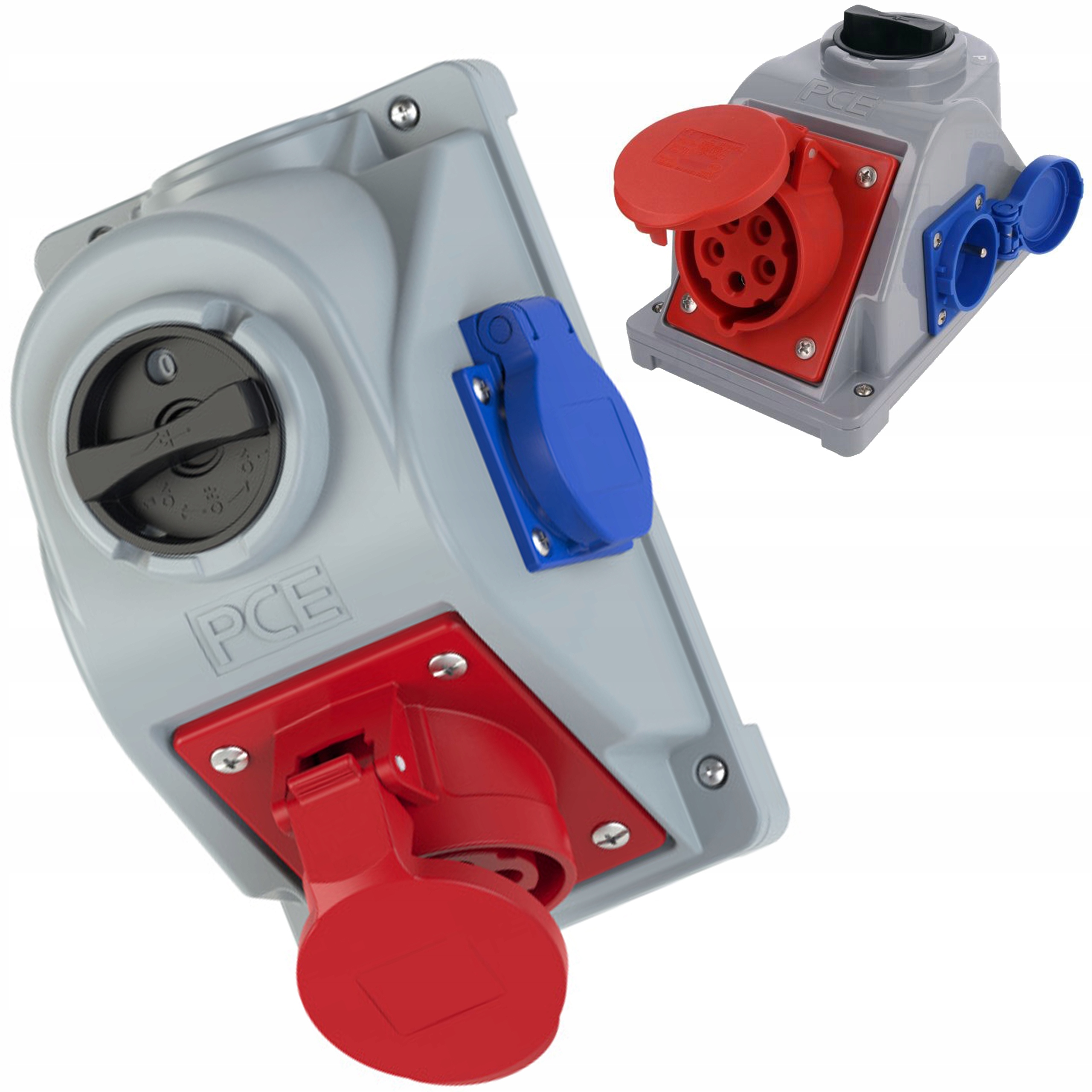 Pevná zásuvka s vypínačem Combo-pol 32A 5P 400V