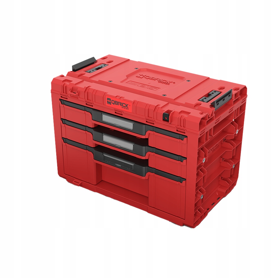 Qbrick Prime Drawer 3 Toolbox Expert Red Ultra Hd szuflady