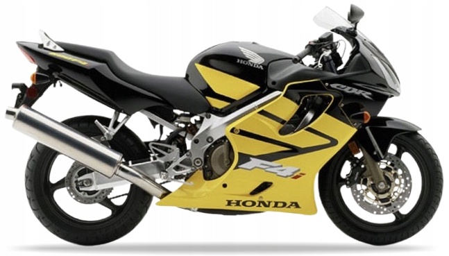 Nálepky Juula Na Motocykel Pre Honda Cbr 600 F4 2001-2006 Čierna NH1Y Žltá
