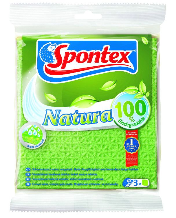 

Spontex Ścierka Gąbczasta Natura 3szt.